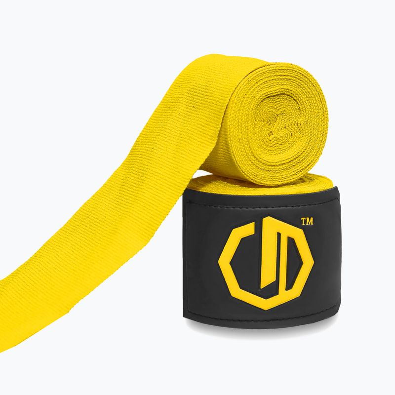 Boxkesztyű kötések Octagon Legion Supreme 400 cm yellow 2