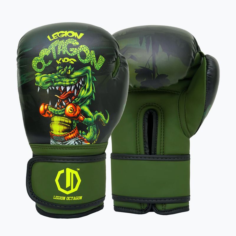 Boxkesztyűk Octagon Legion Crocodile green/multicolour