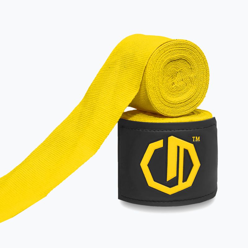 Boxkesztyű kötések Octagon Legion Supreme 500 cm yellow 2