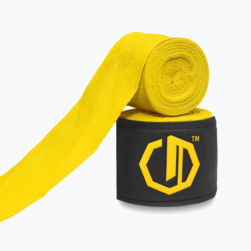 Boxkesztyű kötések Octagon Legion Supreme 300 cm yellow 2