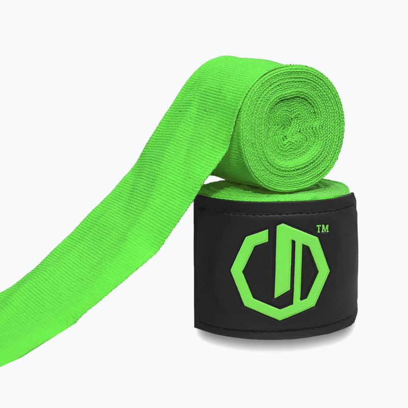 Boxkesztyű kötések Octagon Legion Supreme 500 cm light green 2