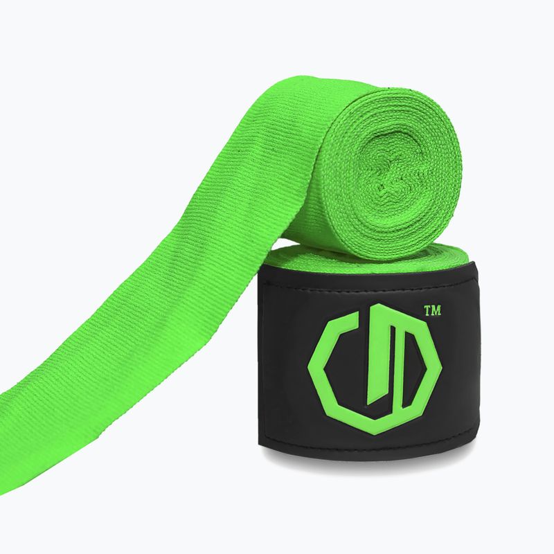 Boxkesztyű kötések Octagon Legion Supreme 300 cm light green 2