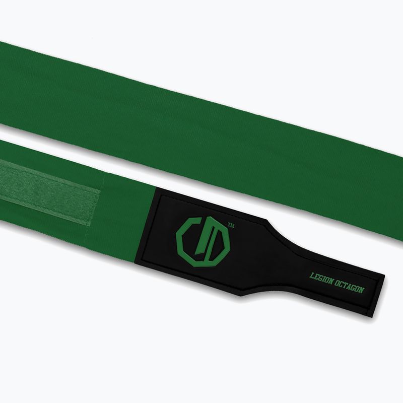 Boxkesztyű kötések Octagon Legion Supreme 500 cm dark green 3