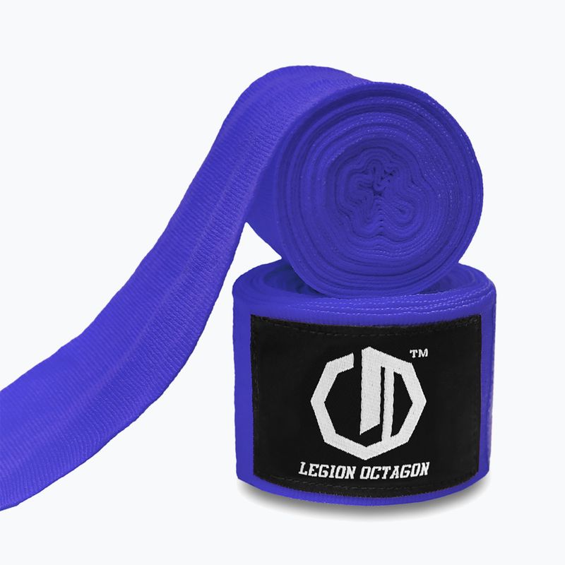 Boxkesztyű kötések Octagon Legion Standard 500 cm dark blue 2