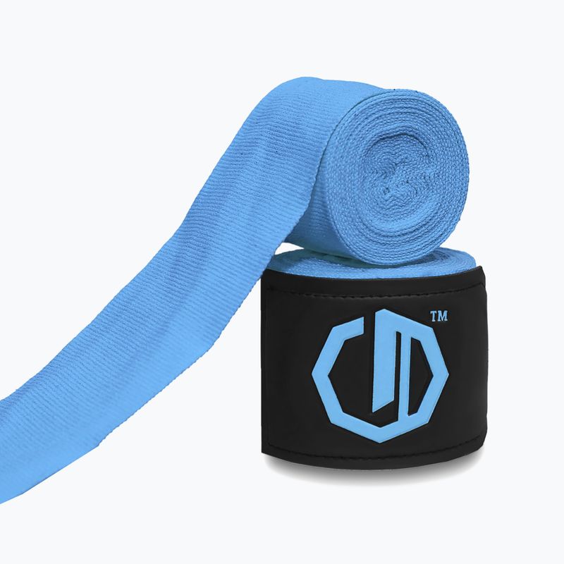 Boxkesztyű kötések Octagon Legion Supreme 300 cm light blue 2
