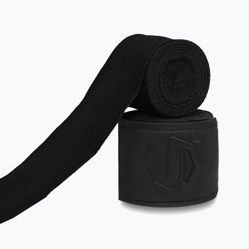 Boxkesztyű kötések Octagon Legion Supreme 500 cm black/black 2