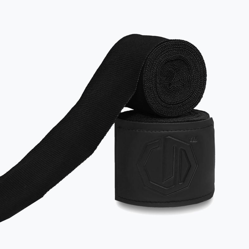 Boxkesztyű kötések Octagon Legion Supreme 300 cm black/black 2