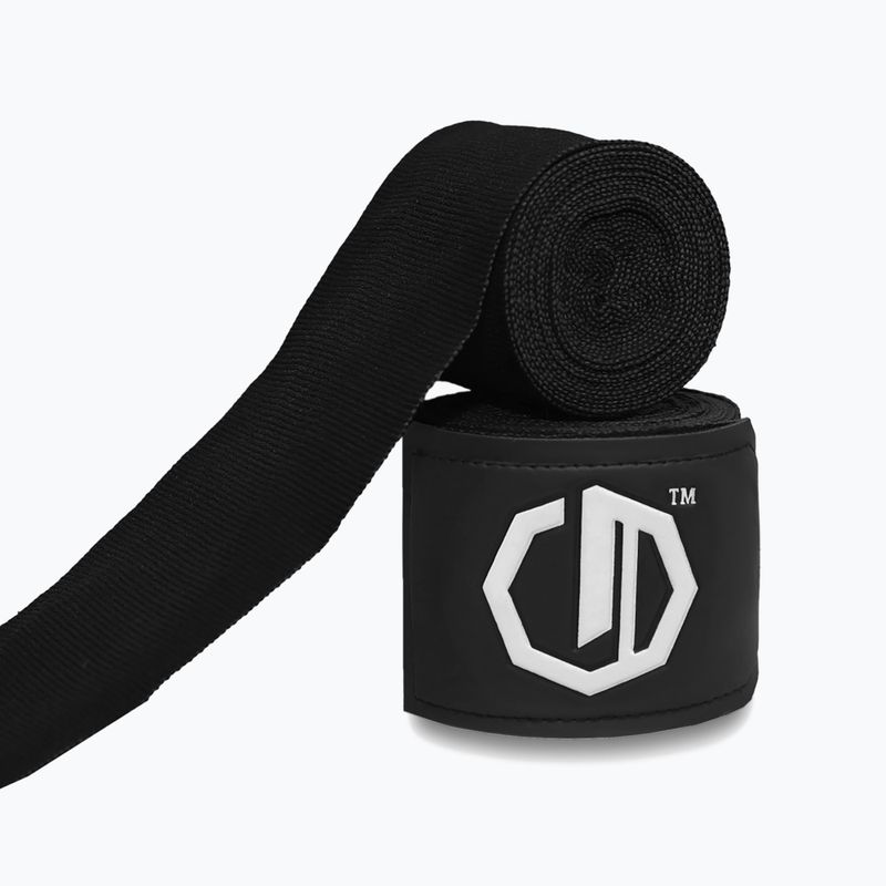 Boxkesztyű kötések Octagon Legion Supreme 500 cm black/white 2