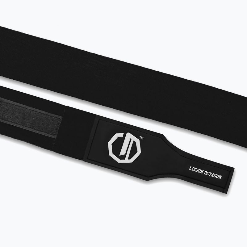 Boxkesztyű kötések Octagon Legion Supreme 500 cm black/white 3