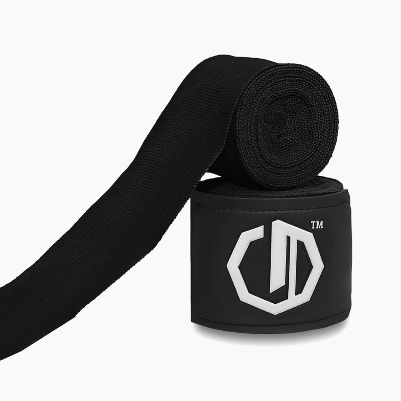 Boxkesztyű kötések Octagon Legion Supreme 300 cm black/white 2