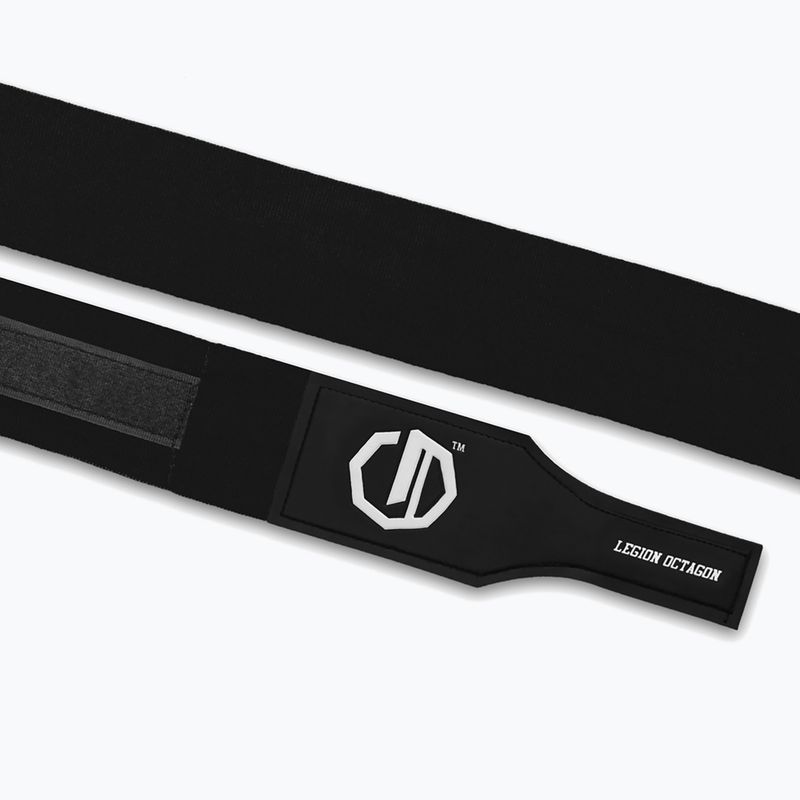 Boxkesztyű kötések Octagon Legion Supreme 300 cm black/white 3