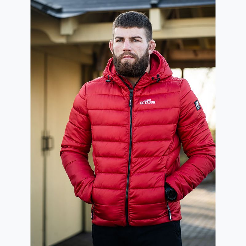 Férfi téli kabát Octagon Legion Florida red 5