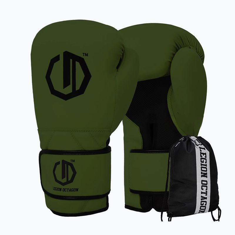 Boxkesztyű Octagon Legion Enforcer + dark green bag