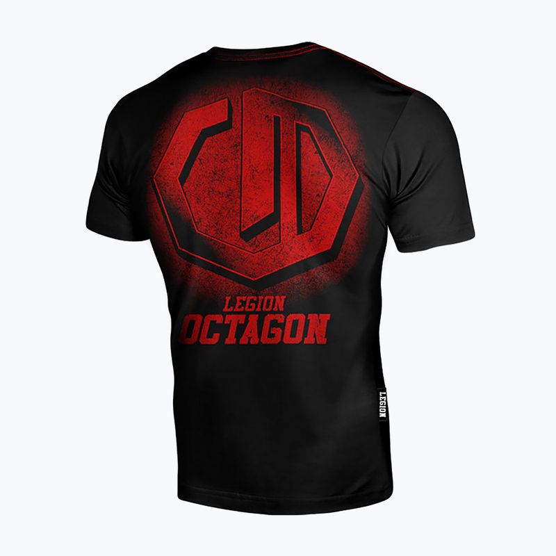 Férfi póló Octagon Legion Conquest black/red 2
