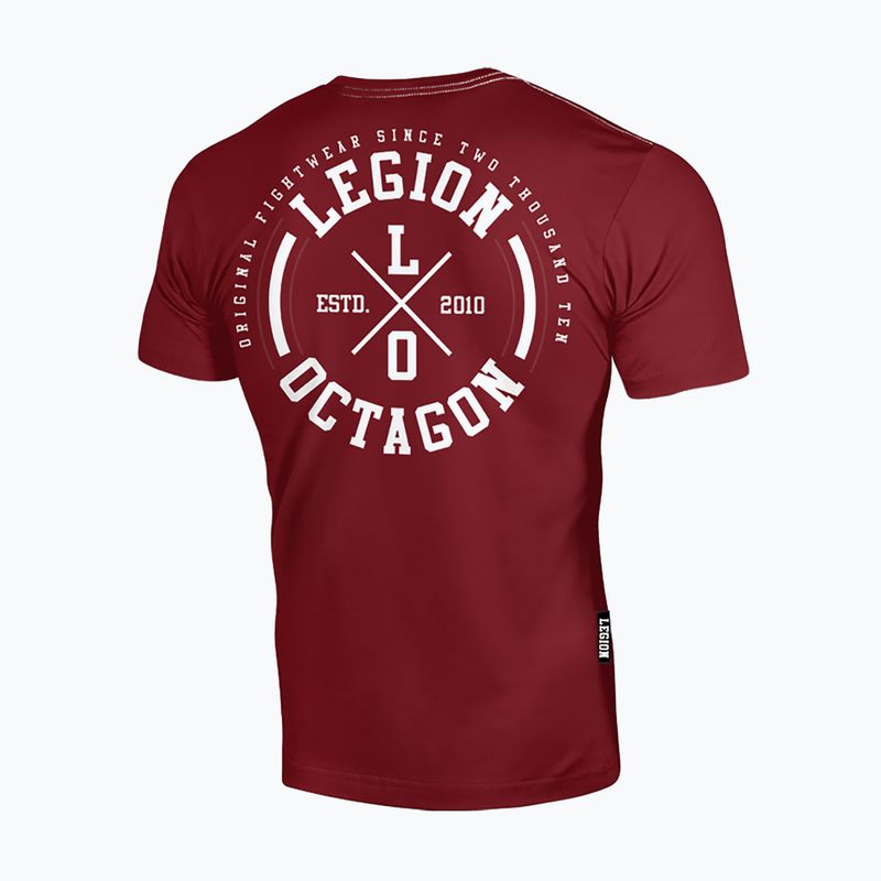 Férfi póló Octagon Legion LO burgundy 2