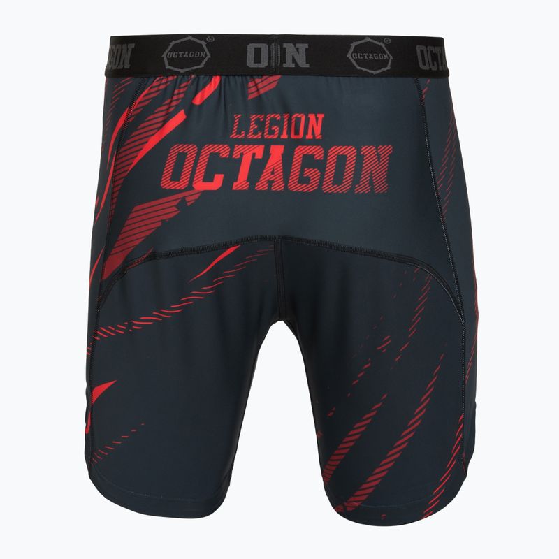 Férfi edző rövidnadrág Octagon Legion Escape black/red 2