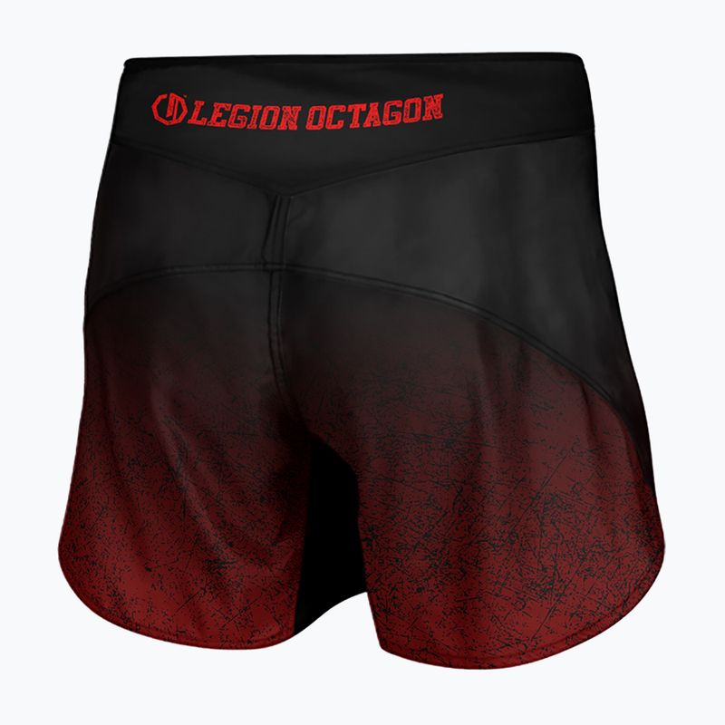 Férfi edző rövidnadrág Octagon Legion Conquest black/red 2