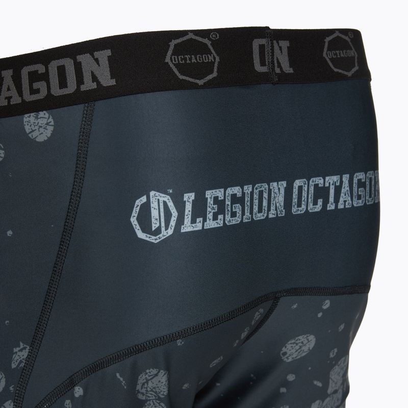 Férfi edző rövidnadrág Octagon Legion Grunge black/grey 4