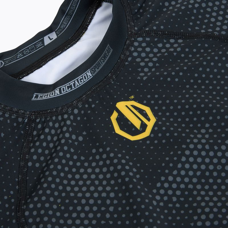 Férfi rashguard Octagon Legion Premium black/yellow 3