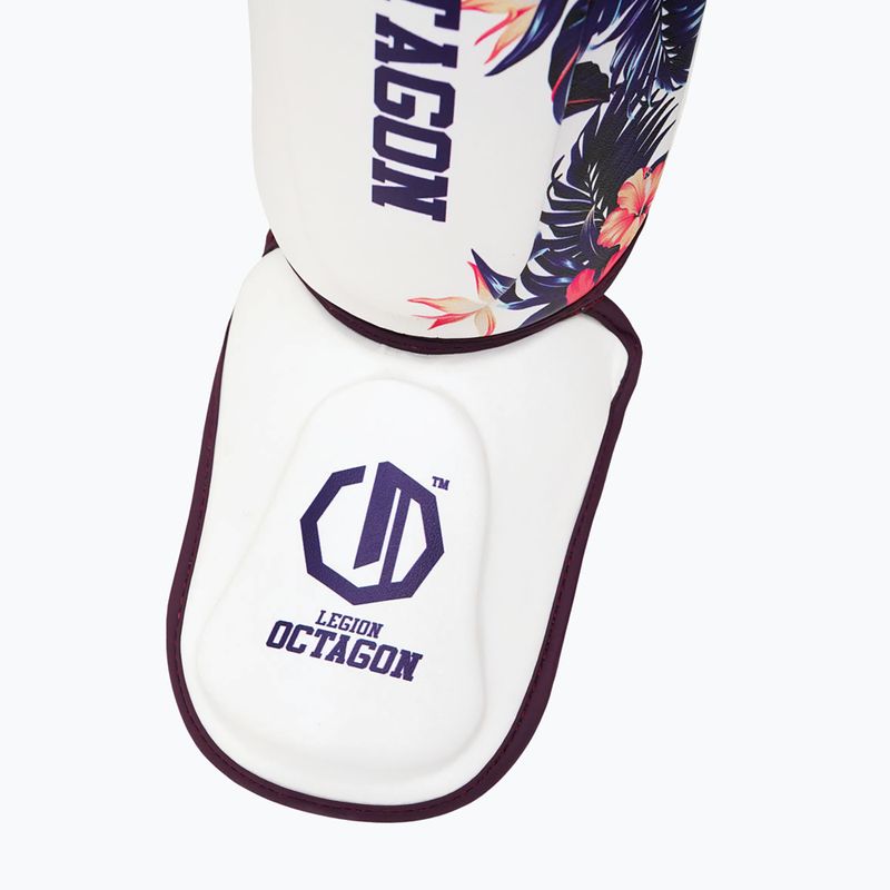 Sípcsontvédők Octagon Legion Flower white/purple 3