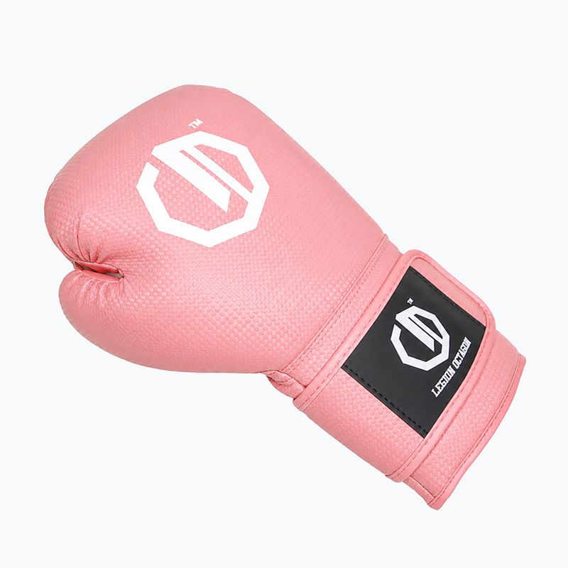 Női bokszkesztyűk Octagon Legion Kevlar powder pink 3