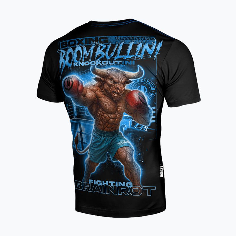 Férfi póló Octagon Legion Brainrot Boombullini Knockoutini black/multicolor 2