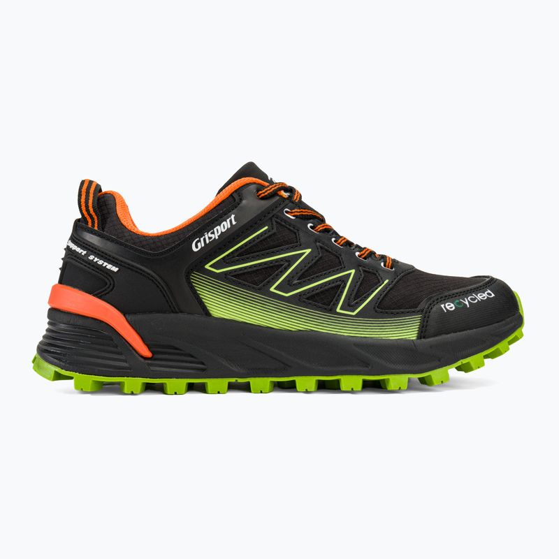 Férfi trekking cipő Grisport 81001V2M2 black/lime 2