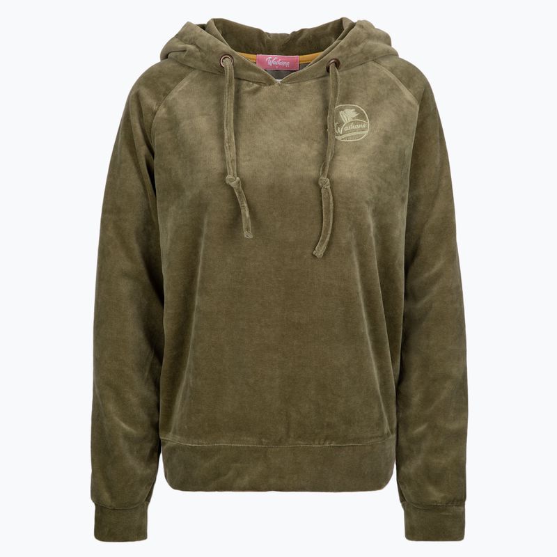 Női Trekking Hoodie Waikane Vibe zöld B-olive