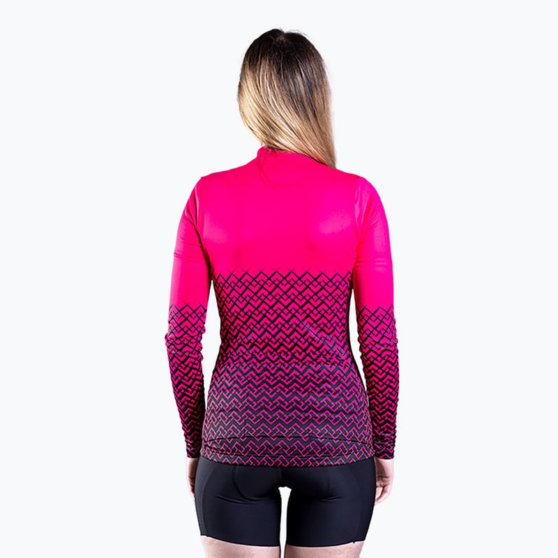 Női kerékpáros pulóver Quest Limone magenta 2