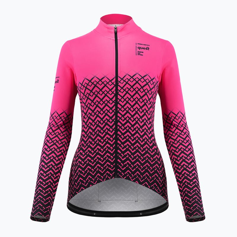 Női kerékpáros pulóver Quest Limone magenta 3