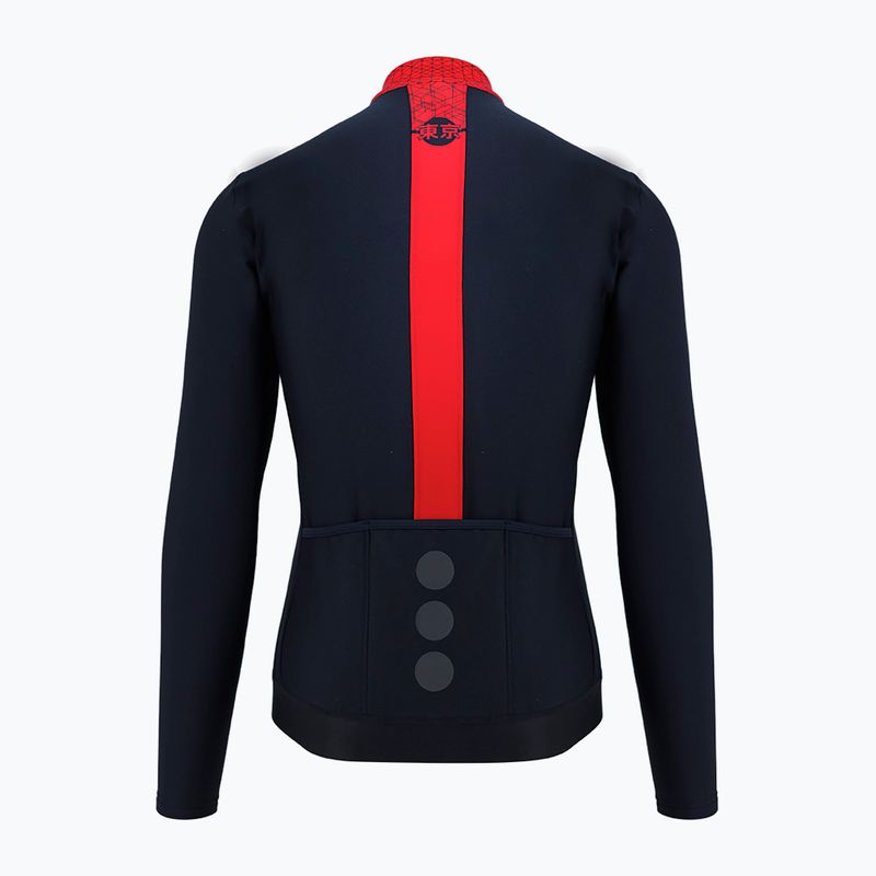 Quest Tokyo piros-fekete férfi kerékpáros pulóver S21/BLUZA-TOKYO-RED-MAN 2