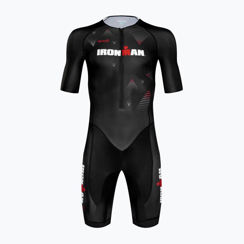 Férfi triatlonos overall Quest Iron Man black