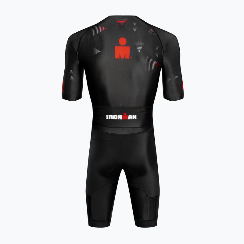 Férfi triatlonos overall Quest Iron Man black 2