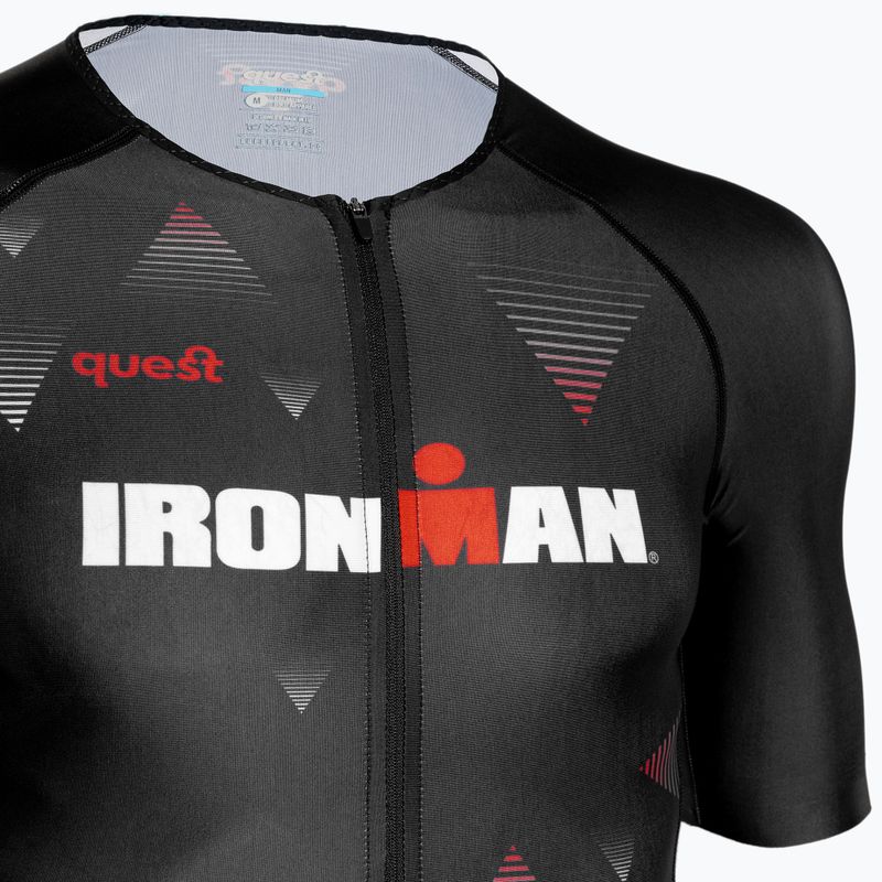 Férfi triatlonos overall Quest Iron Man black 3