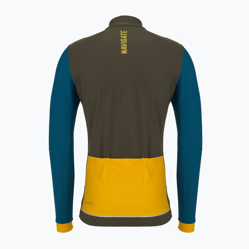 Férfi kerékpáros pulóver Quest Navigator green 2