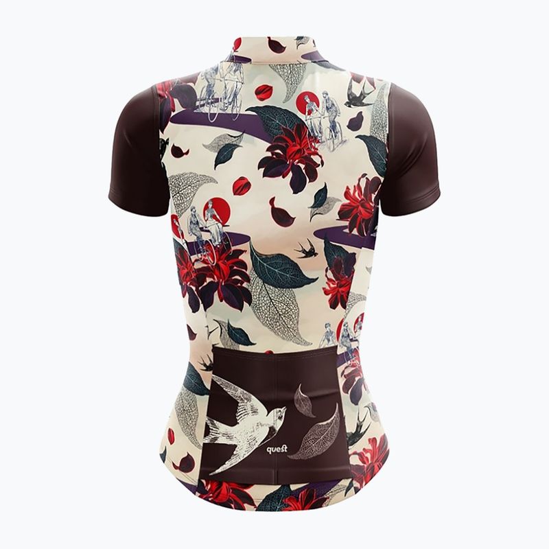 Női kerékpáros mez Quest Retro Bike 2