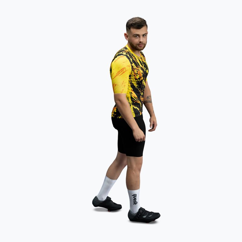 Férfi kerékpáros mez Quest Tiger Dust 5
