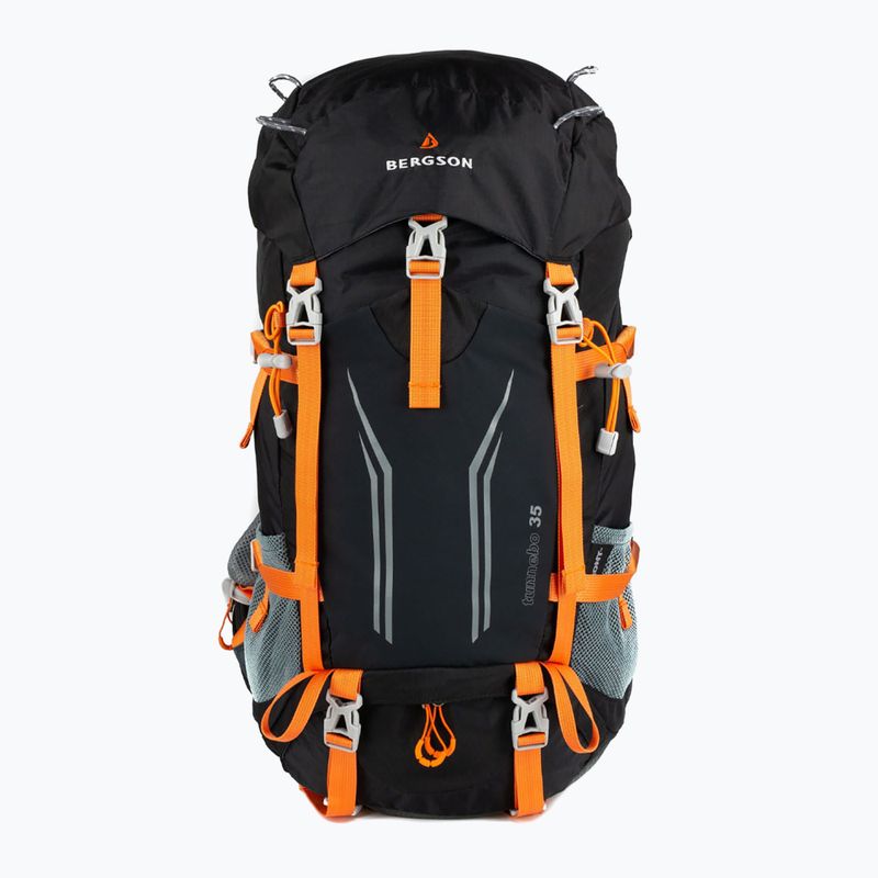 Túra hátizsák BERGSON Tunnebo 35 l black/orange