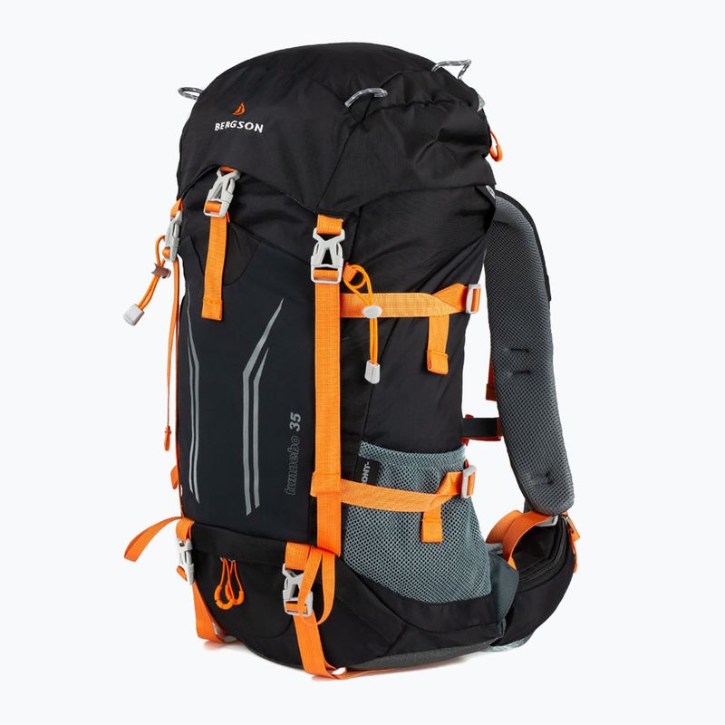 Túra hátizsák BERGSON Tunnebo 35 l black/orange 2