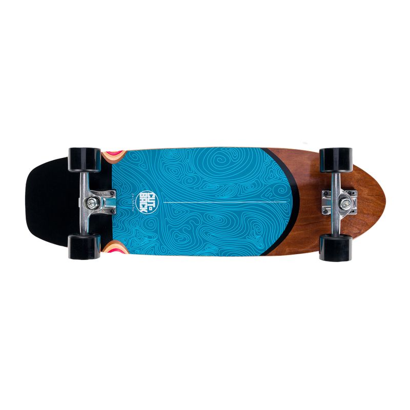 Surfskate gördeszka CUTBACK kék Wave kék 4