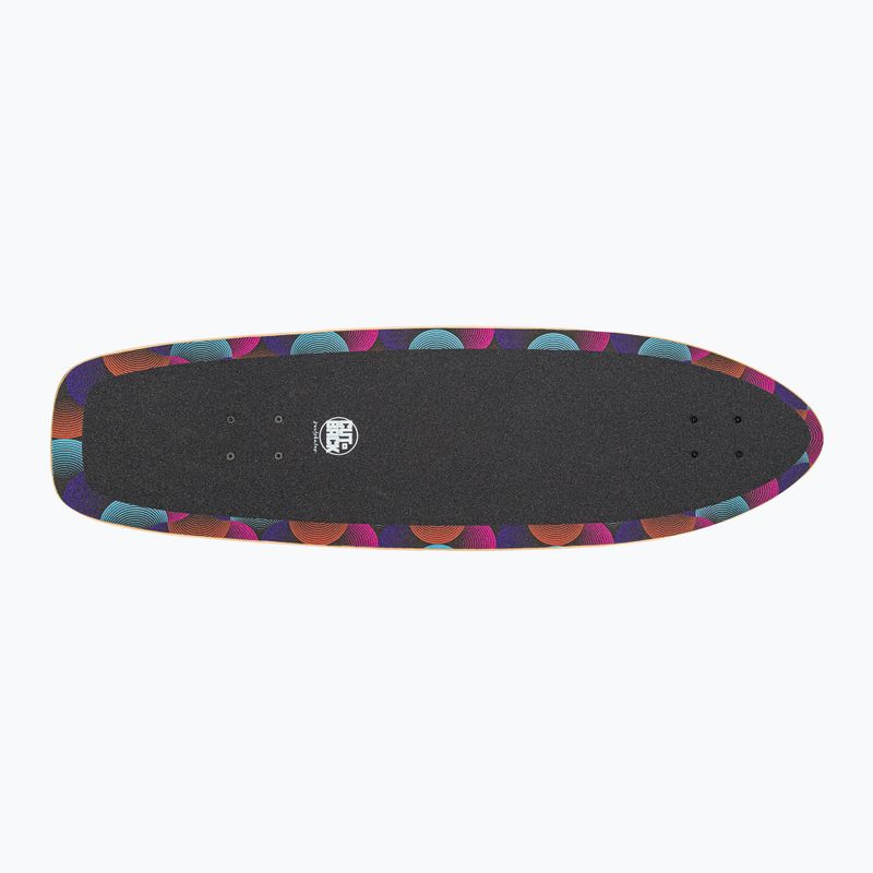 Surfskate gördeszka Cutback Big Wave 34" fekete és színes CUT-SUR-BWA 4
