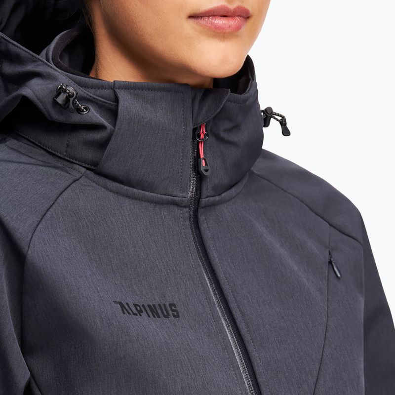 Női softshell dzseki Alpinus Minthi graphite/black 3