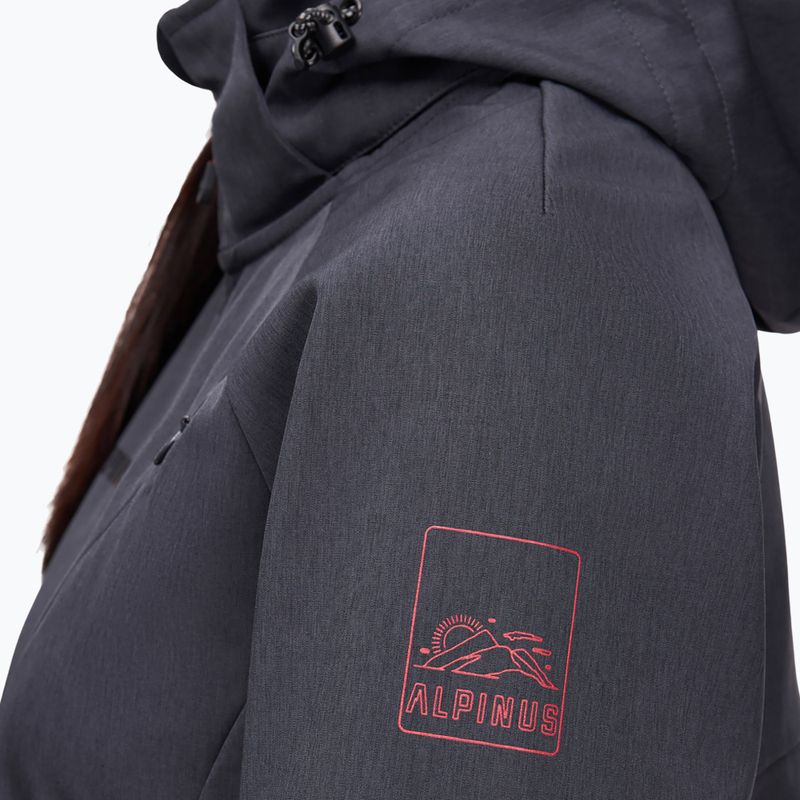 Női softshell dzseki Alpinus Minthi graphite/black 4