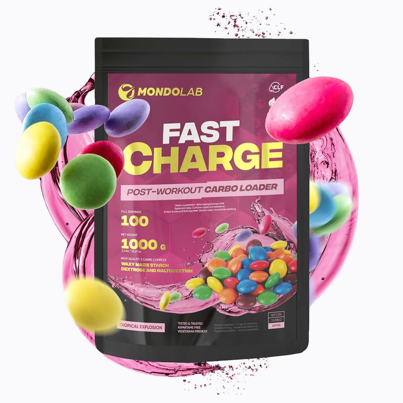 Carbo Fast Charge MONDOLAB szénhidrátok 1000g multivitamin MND010 3