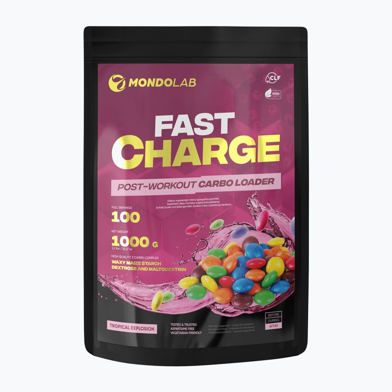 Carbo Fast Charge MONDOLAB szénhidrátok 1000g multivitamin MND010