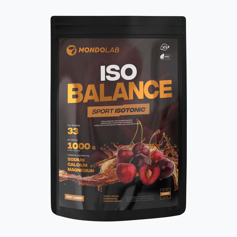 Izotóniás italpor MONDOLAB Balance Fizzy Cherry 1000g cherry cola MND008