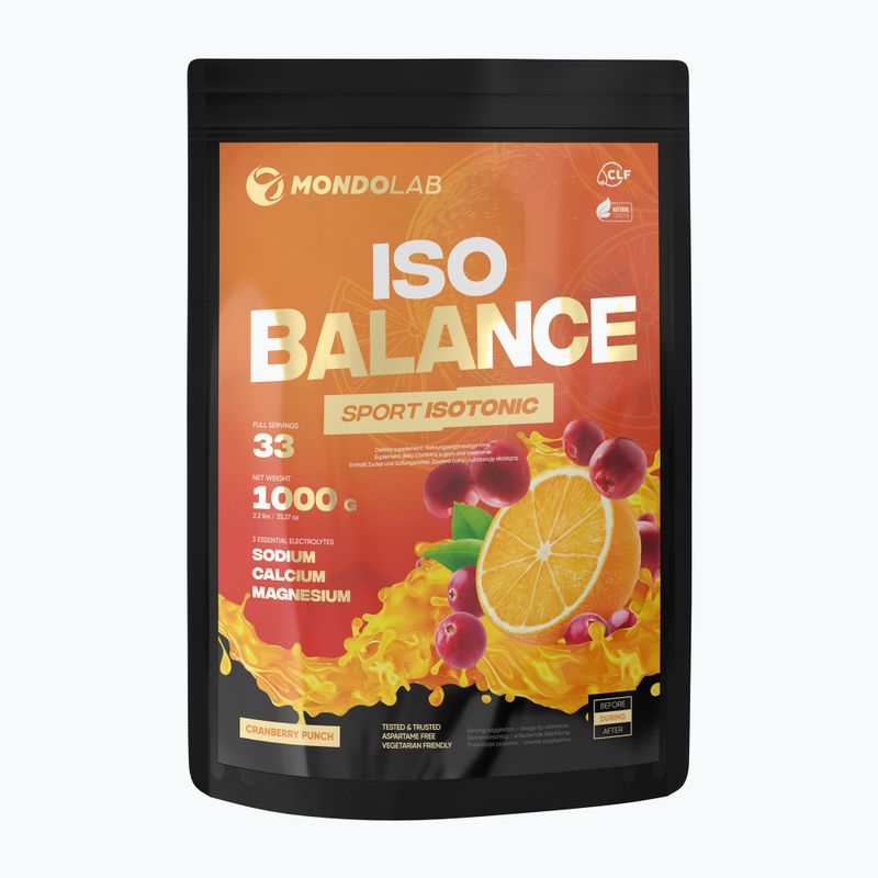 Izotóniás italpor MONDOLAB Balance Bitter Cranberry Punch 100g narancs-áfonya MND007