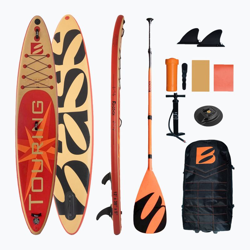 SUP Bass Touring SR 12'0" LUX + Trip piros