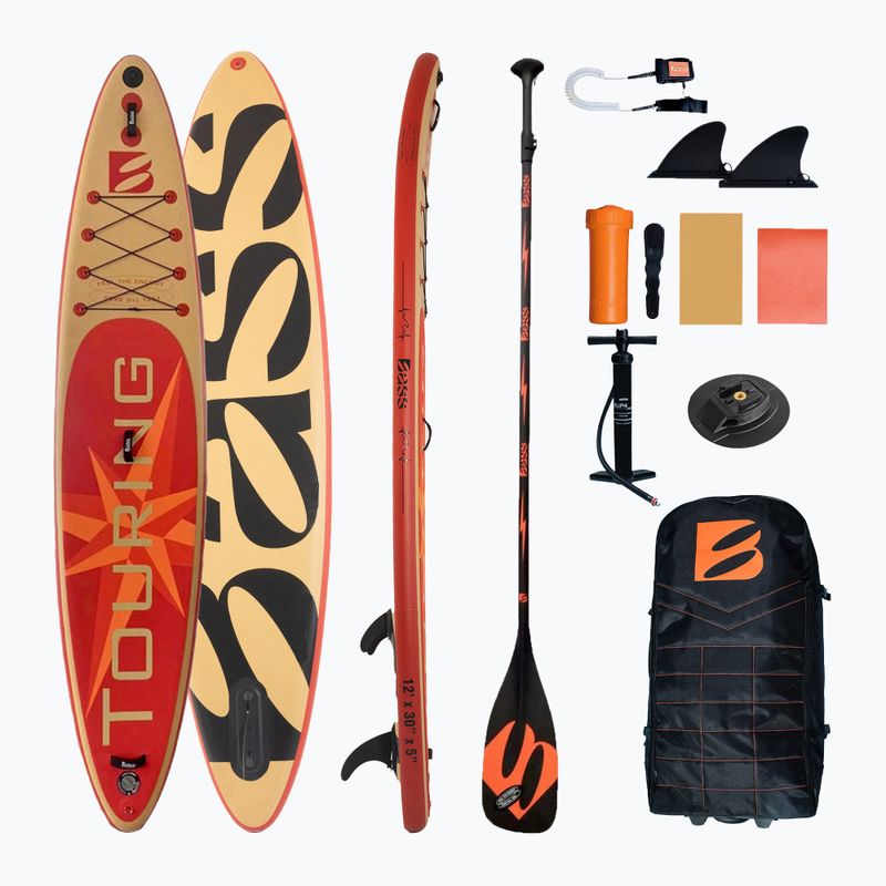 SUP deszka Bass Touring SR 12'0" PRO + Extreme Pro M+ piros