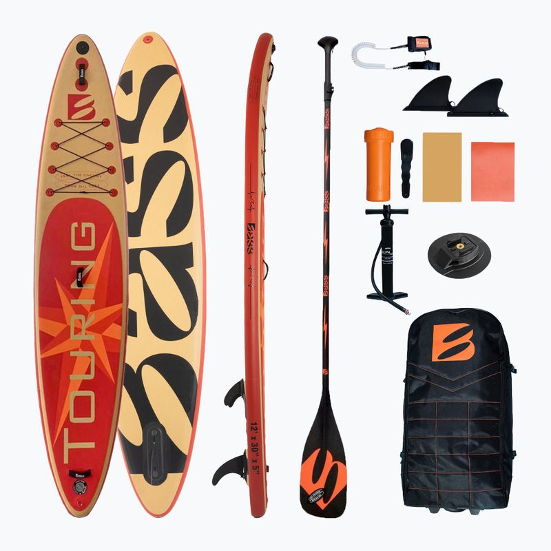 SUP deszka Bass Touring SR 12'0" PRO + Extreme Pro S piros